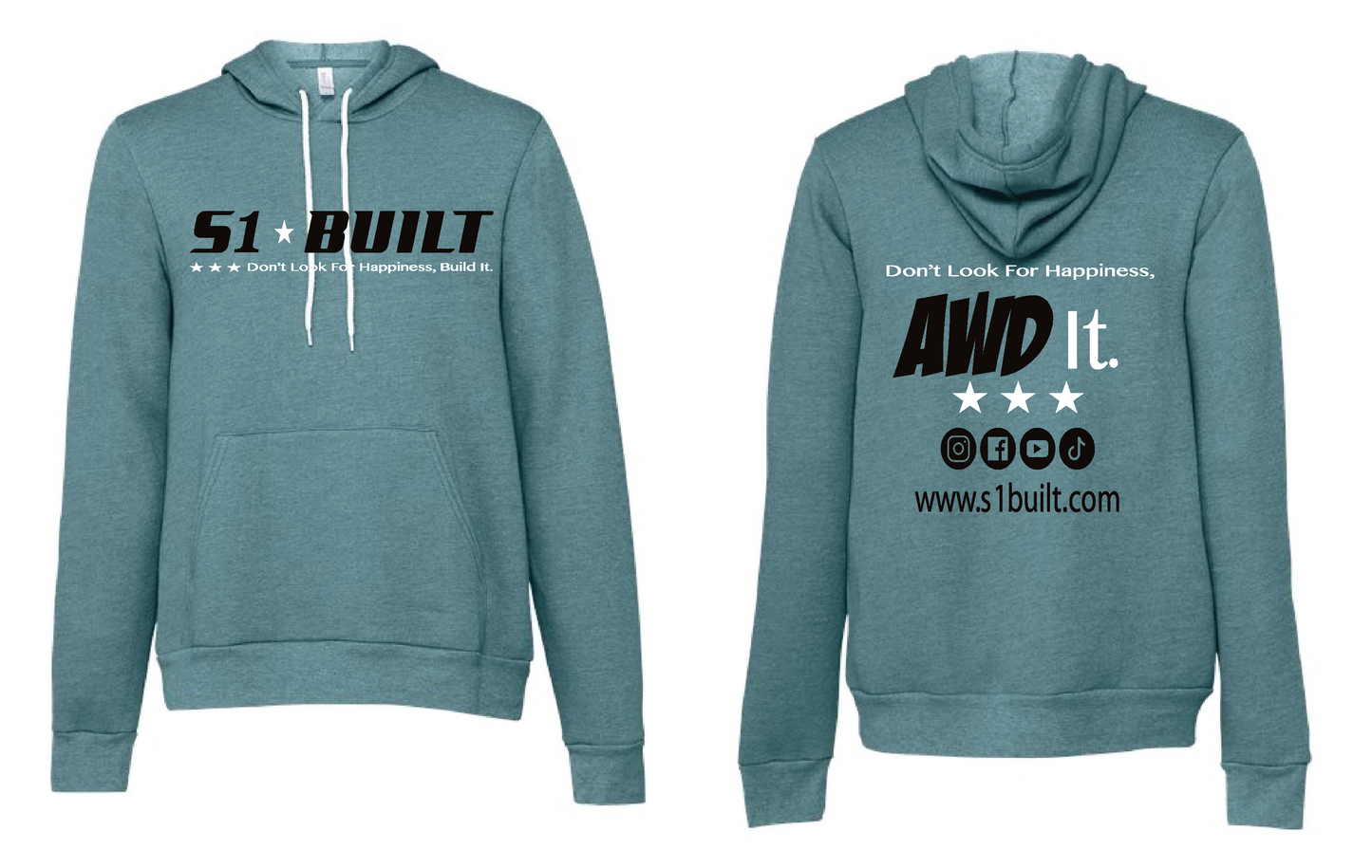 S1Built AWD Hoodie - Deep Teal
