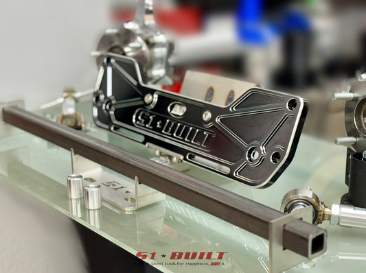 AWD Conversion Bundle:RSX/EP3/EM2/ES - Billet Hub Spindles with Hubs, Billet Rear Diff Mount Kit in Black Anodize and Billet Adjustable Camber Kit