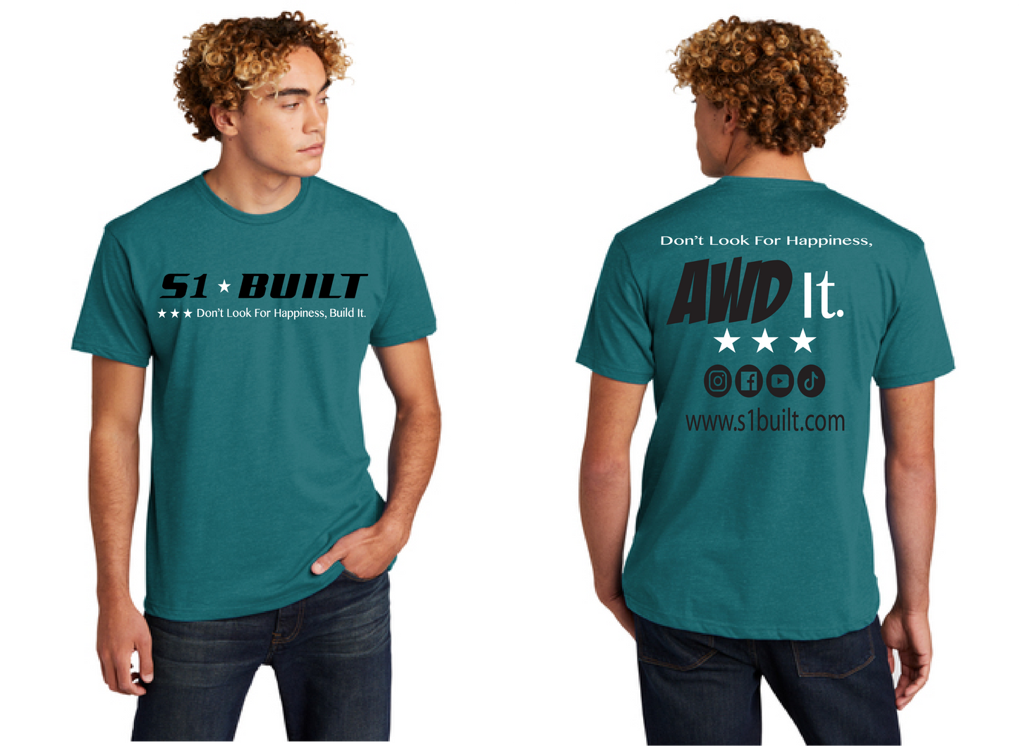 Short Sleeve T-shirts - Teal