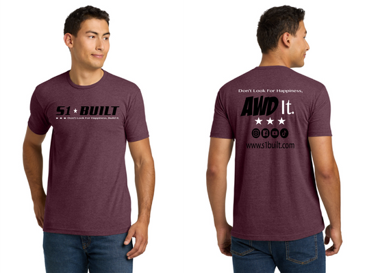 Short Sleeves T-shirt - Maroon