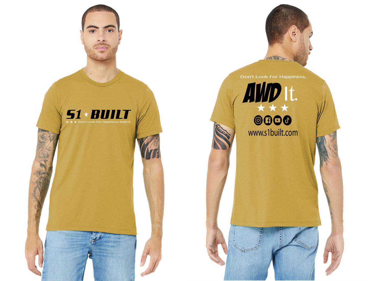 Short Sleeves T-Shirt - Mustard Yellow