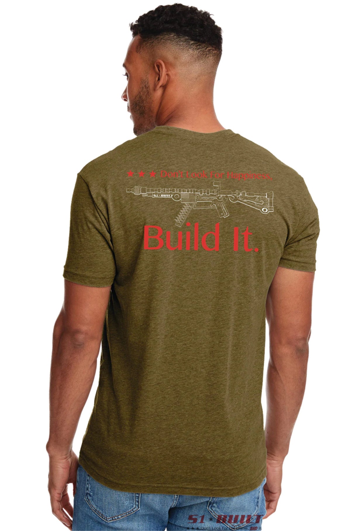Short Sleeve M4 design T-shirt - Green