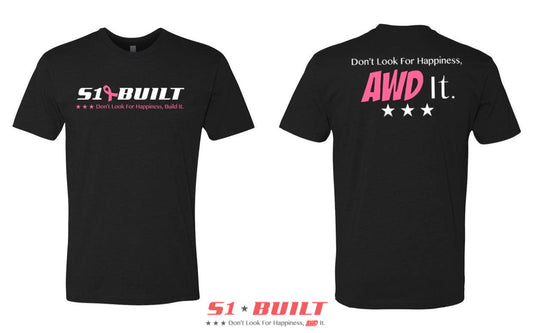 Short Sleeve S1Built T-shirt -Breast Cancer Awareness -