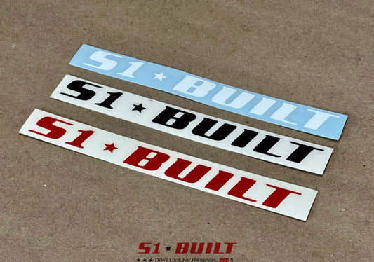 S1Built Vinyl Decal