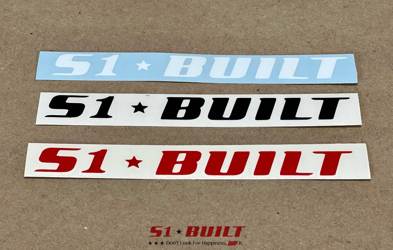 S1Built Vinyl Decal