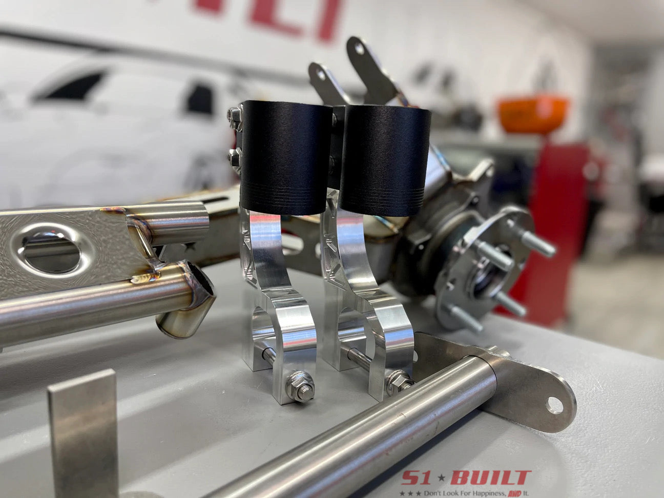 AWD Conversion Bundle: Alpha6 AWD/RWD/FWD Rear Trailing Arms with Tubular style Rear Diff Mount Kit and Billet Forks
