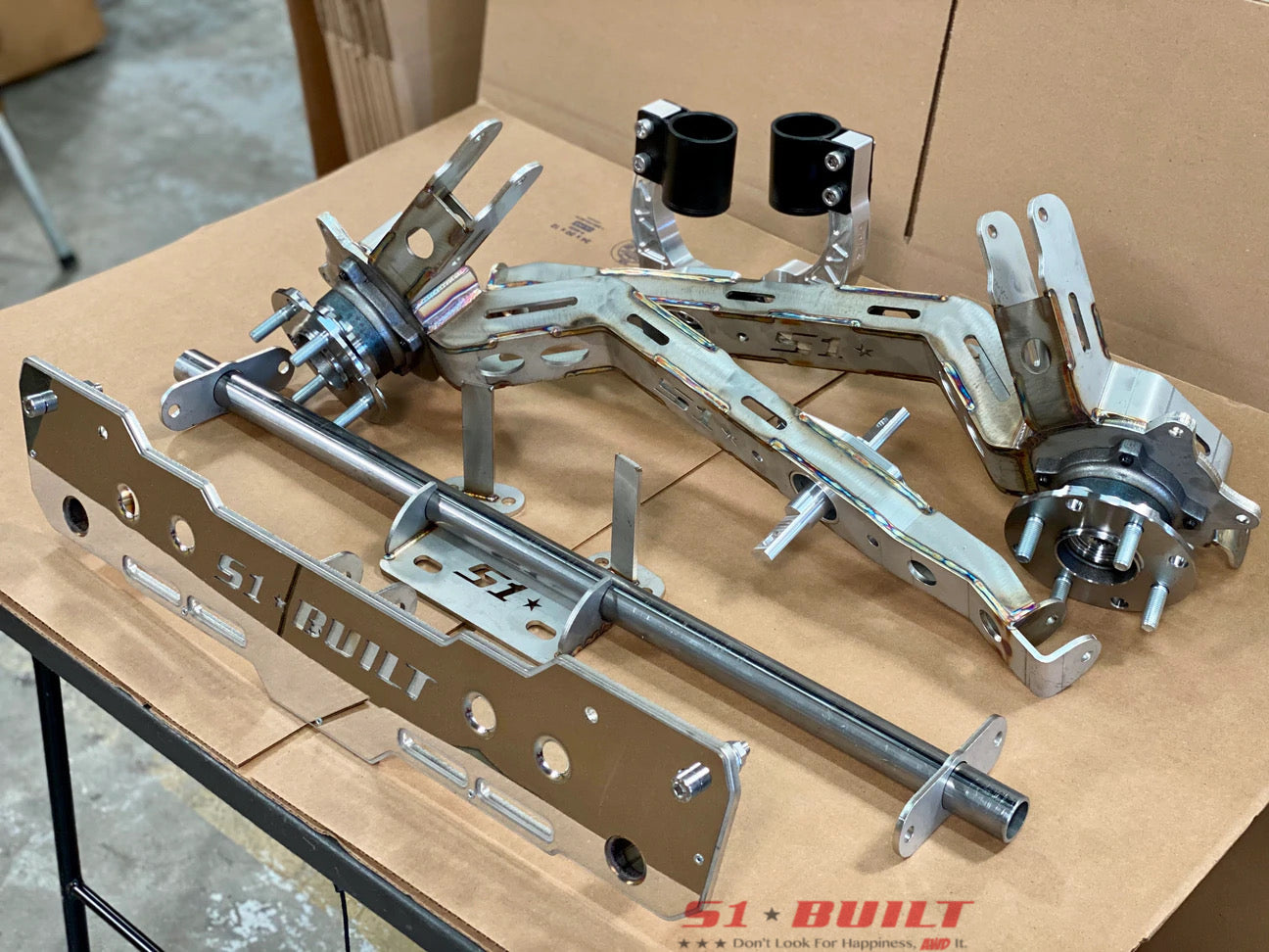 AWD Conversion Bundle: Alpha6 AWD/RWD/FWD Rear Trailing Arms with Delta7 Rear Diff Mount Kit and Billet Forks