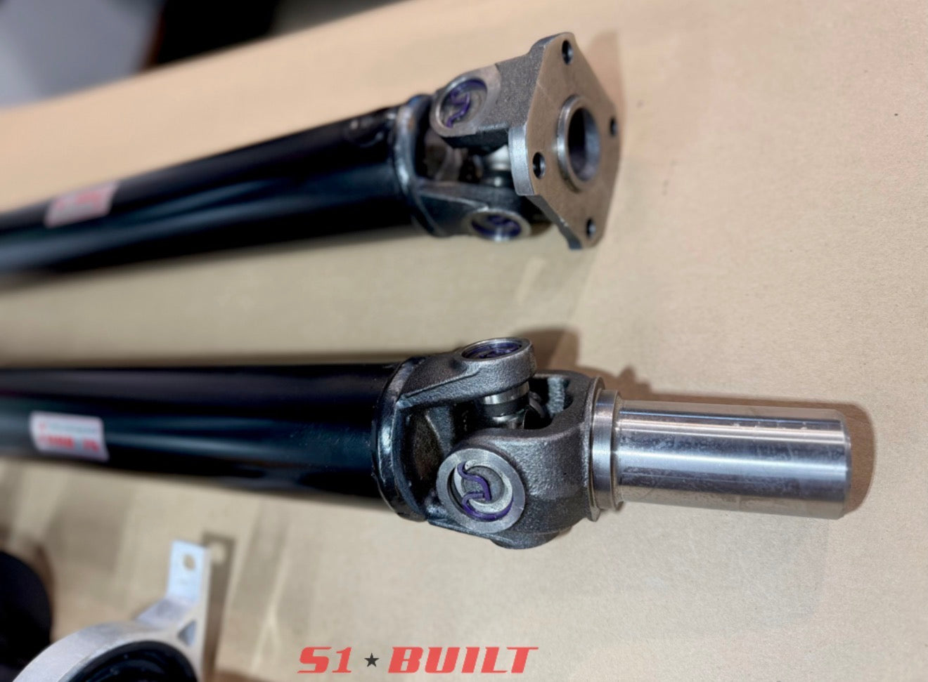 Evo 8 and 9 Custom Driveshaft with Viscous Coupler and Mounting Brackets