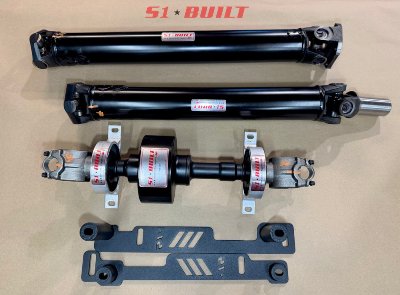 Evo 8 and 9 Custom Driveshaft with Viscous Coupler and Mounting Brackets