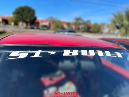 S1Built Windshield Decal/Banner
