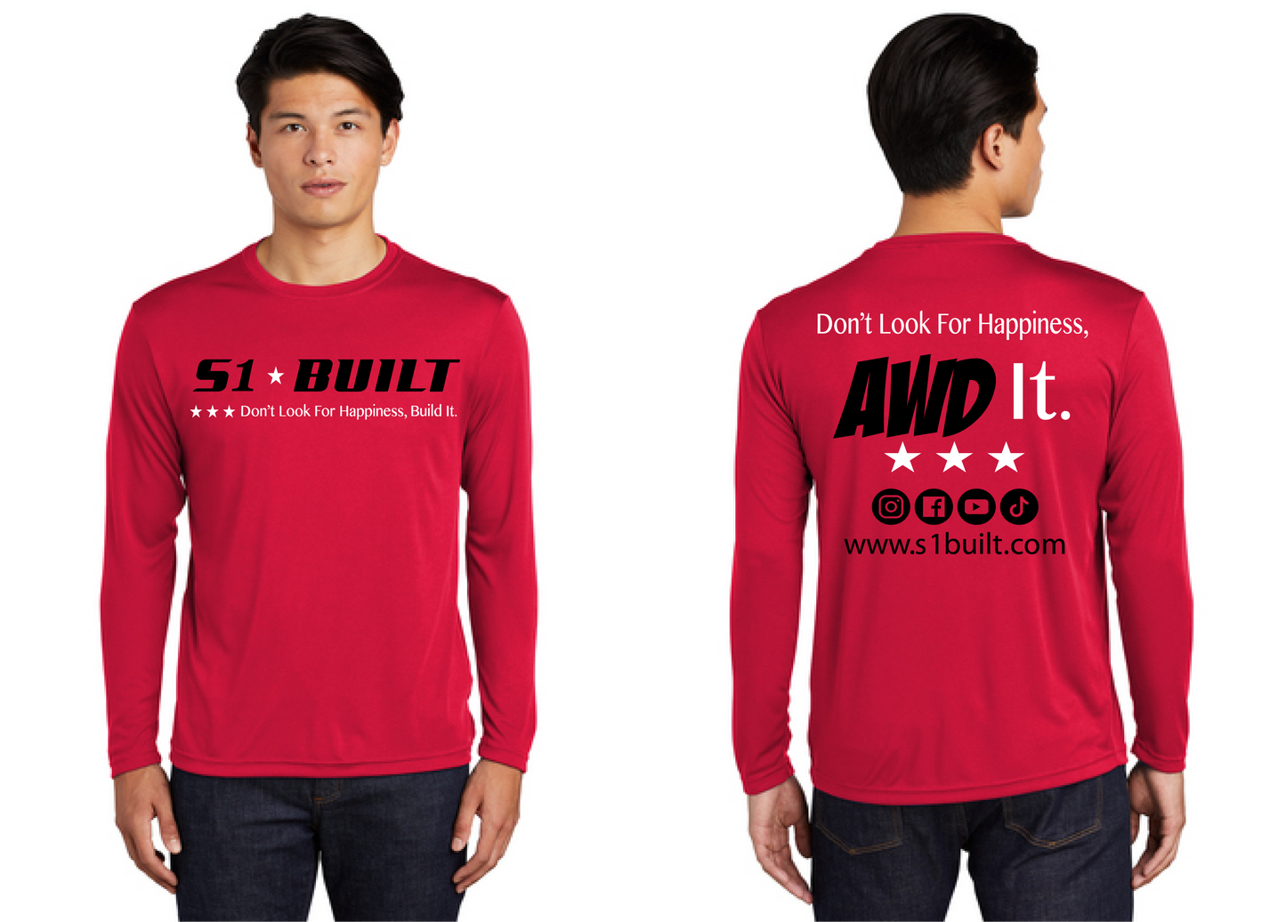 Long Sleeve Dri Fit - Red